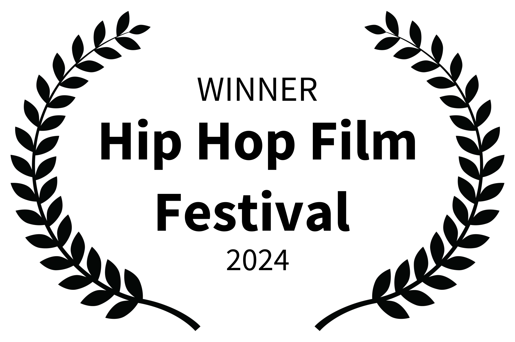 "Winner" laurel for the 2024 Hip Hop Film Festival